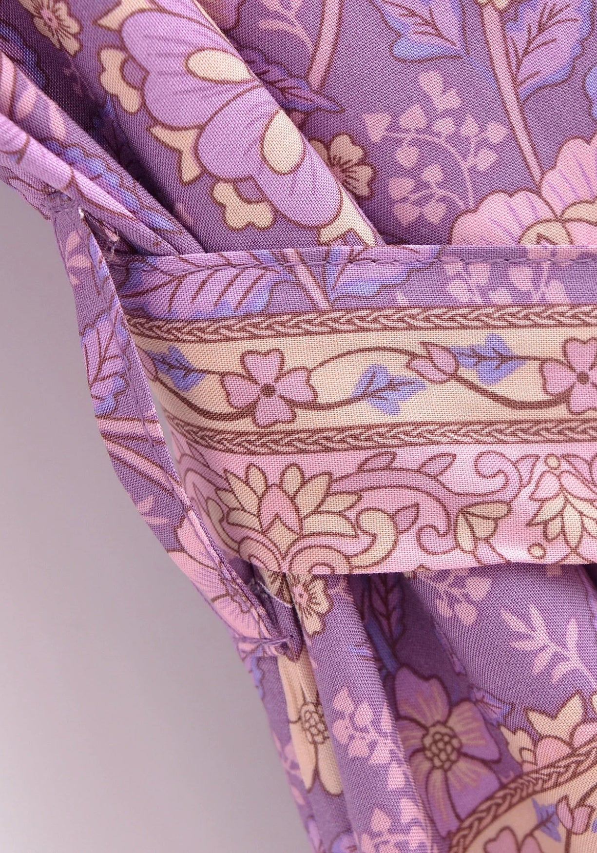 Kimono Femme Viscose Court | Élégant Imprimé Floral Léger pour Été 5