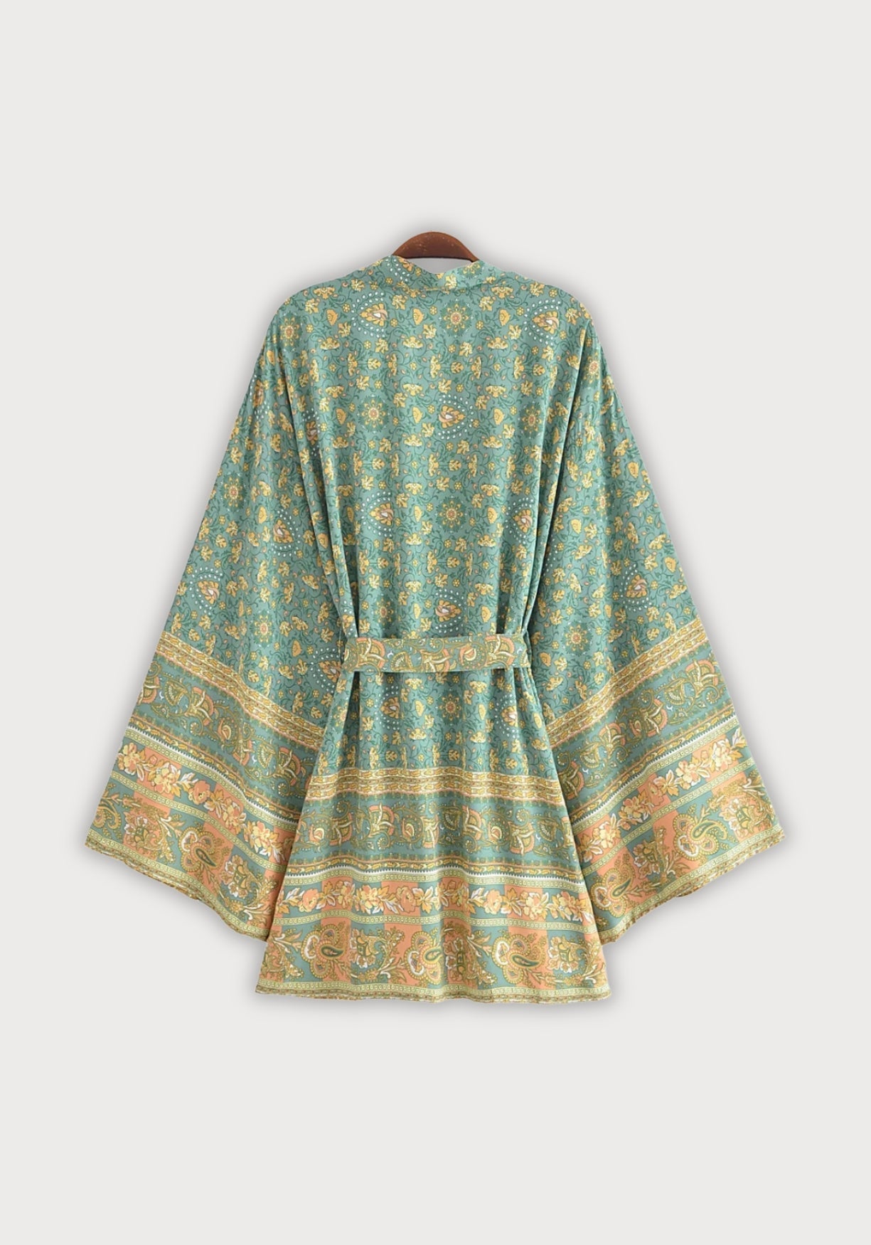Kimono Femme Viscose Court | Élégant Imprimé Floral d'Été pour Plage 1