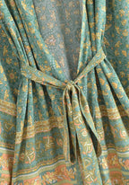 Kimono Femme Viscose Court | Élégant Imprimé Floral d'Été pour Plage 4