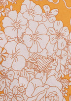 Kimono Femme Viscose Court | Élégant Motif Floral Lumineux pour Plage 5