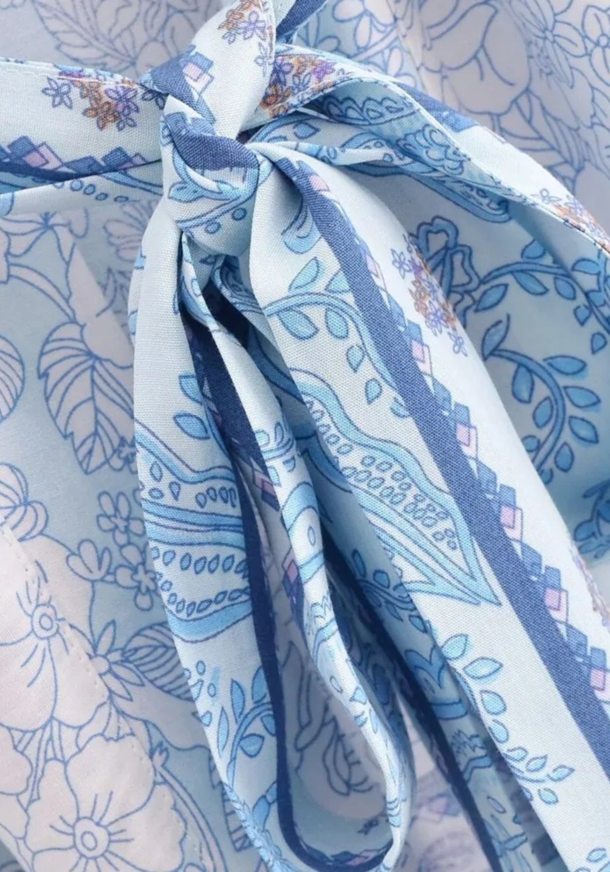 Kimono Femme Viscose Court | Élégant Motif Paisley Floral Idéal pour Plage 4