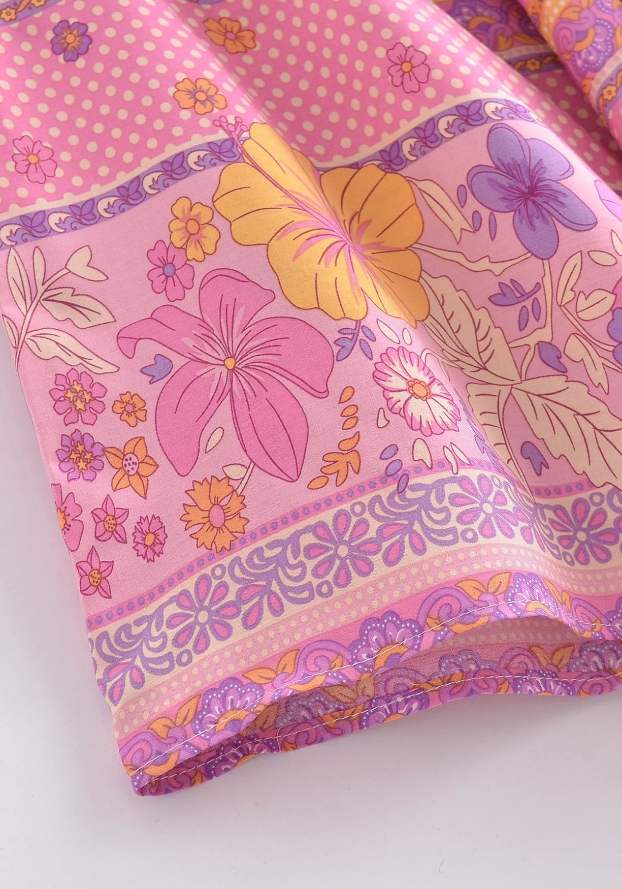 Kimono Femme Viscose Floral Court | Chic Bohème Été Coloré 4