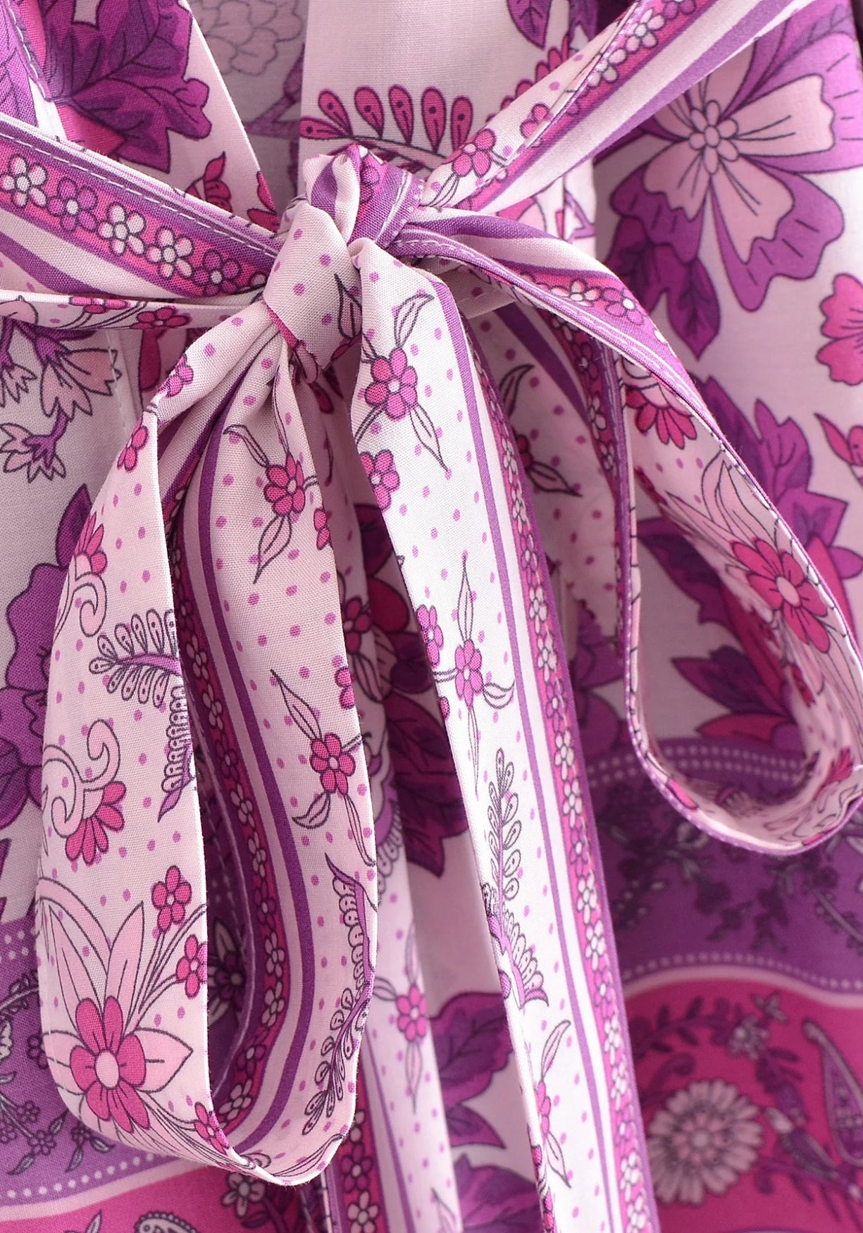 Kimono Femme Viscose Floral | Élégant Court Été Bohème 5