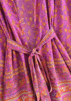 Kimono Femme Viscose Imprimé Floral | Élégant Kimono de Plage Court Été 4
