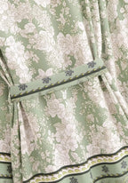 Kimono Femme Viscose Léger | Élégant Motif Floral Court pour Été 4