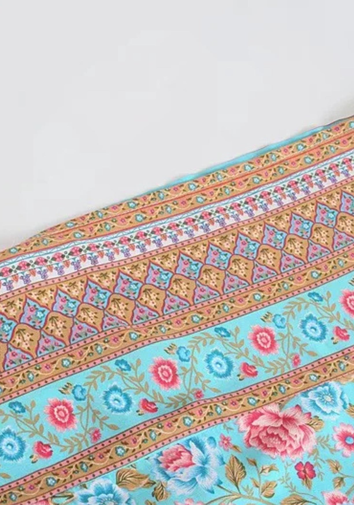 Kimono Femme en Coton Floral | Élégant Kimono Long d'Été Plage 3