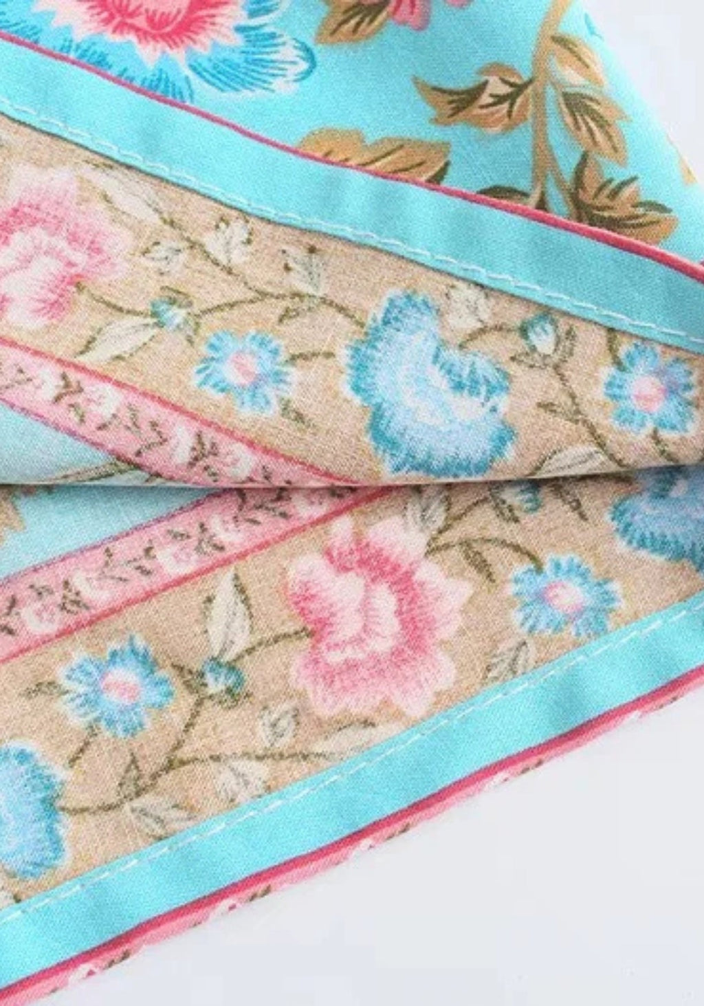 Kimono Femme en Coton Floral | Élégant Kimono Long d'Été Plage 4