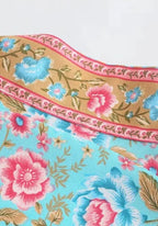 Kimono Femme en Coton Floral | Élégant Kimono Long d'Été Plage 5
