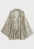 Kimono Femme en Coton | Élégant Kimono Court Floral Léger pour Plage et Détente 0