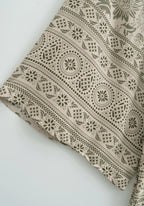 Kimono Femme en Coton | Élégant Kimono Court Floral Léger pour Plage et Détente 3