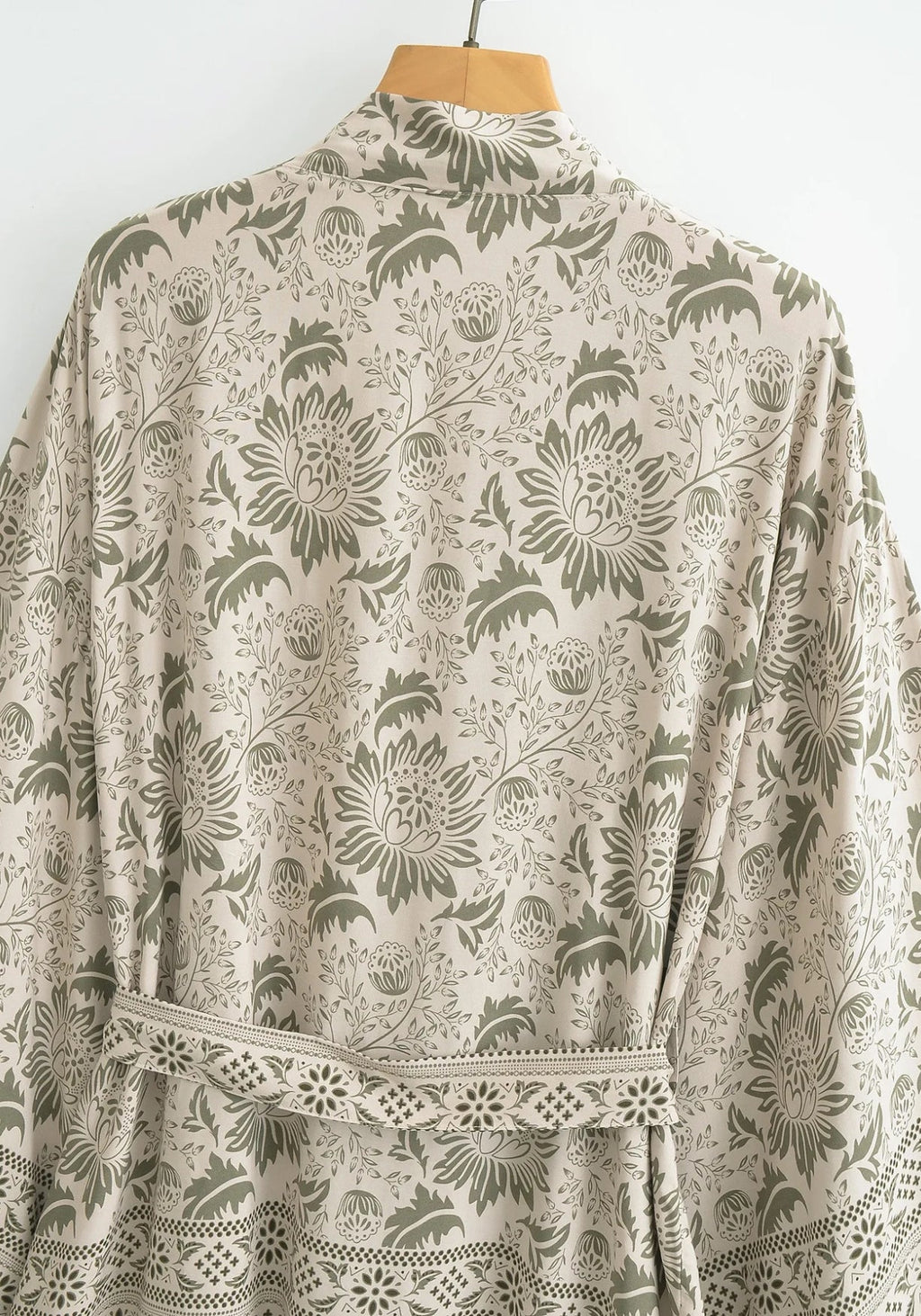 Kimono Femme en Coton | Élégant Kimono Court Floral Léger pour Plage et Détente 4