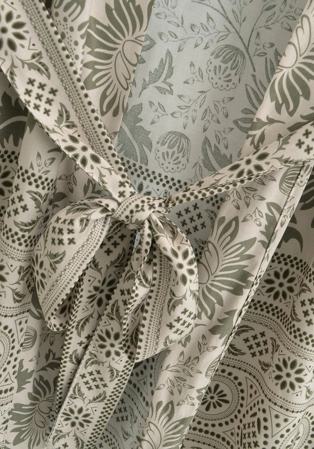 Kimono Femme en Coton | Élégant Kimono Court Floral Léger pour Plage et Détente 5