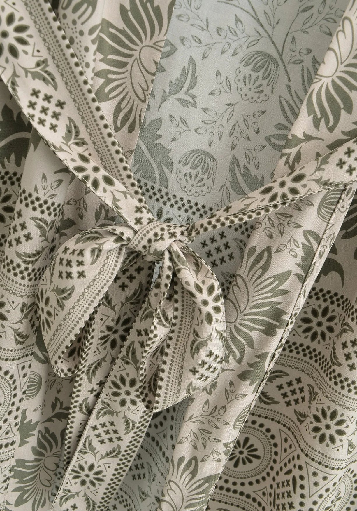 Kimono Femme en Coton | Élégant Kimono Court Floral Léger pour Plage et Détente 5