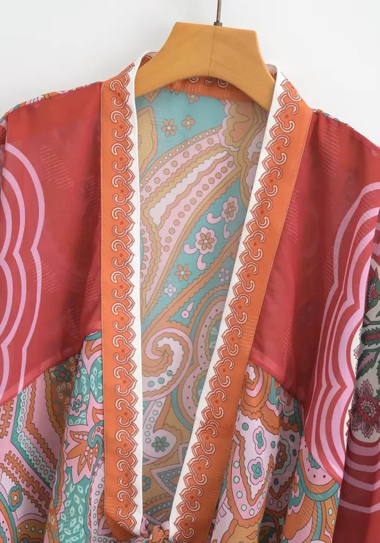 Kimono Femme en Polyester | Élégant Kimono Japonais Court Multicolore 2