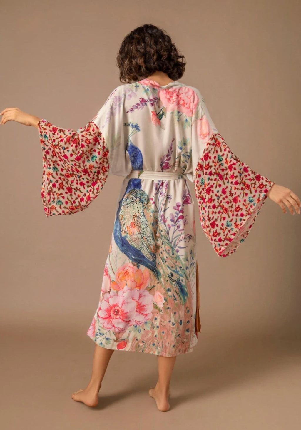 Kimono Femme en Polyester | Élégant Kimono Long de Plage Bohème-Chic pour Été 3