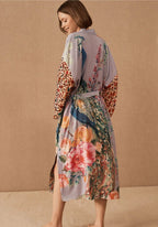 Kimono Femme en Polyester | Élégant Kimono Long de Plage Bohème-Chic pour Été 5