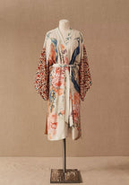 Kimono Femme en Polyester | Élégant Kimono Long de Plage Bohème-Chic pour Été 6
