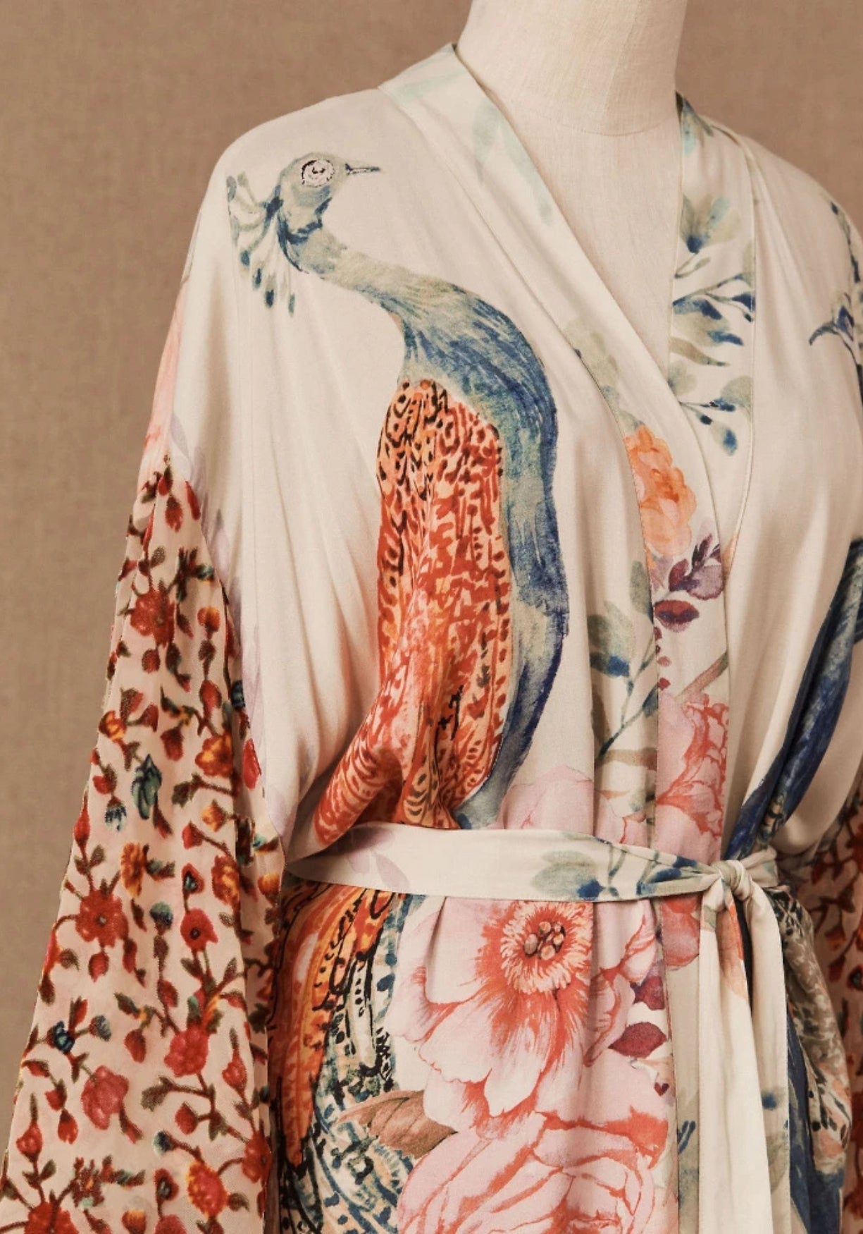 Kimono Femme en Polyester | Élégant Kimono Long de Plage Bohème-Chic pour Été 7