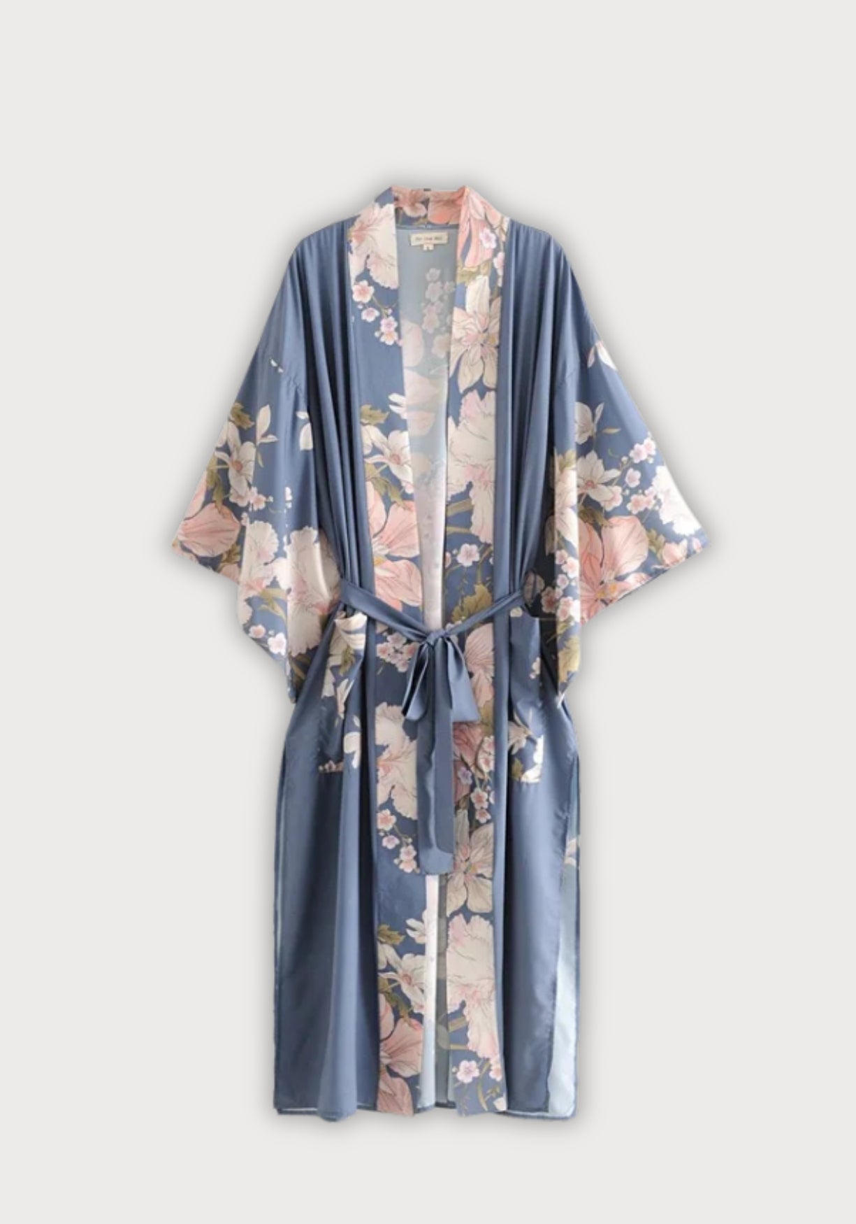 Kimono Femme en Polyester à Imprimé Paon | Élégant Kimono Long Bohème d'Été 1