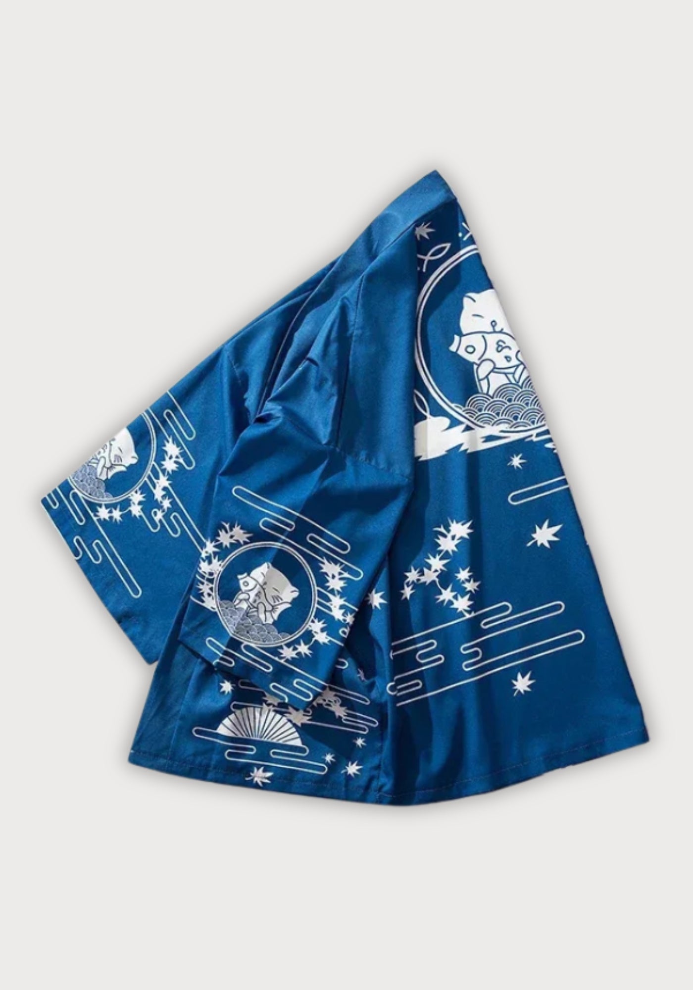 Kimono Homme Japonais en Polyester | Élégant et Confortable Style Urbain 2