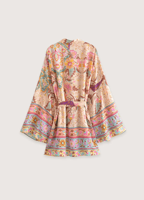 Kimono Japonais Femme en Coton | Élégant et Confortable Kimono Court 1