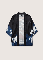 Kimono Japonais Unisexe en Polyester | Design Unique Panda Samurai Élégant et Décontracté 1