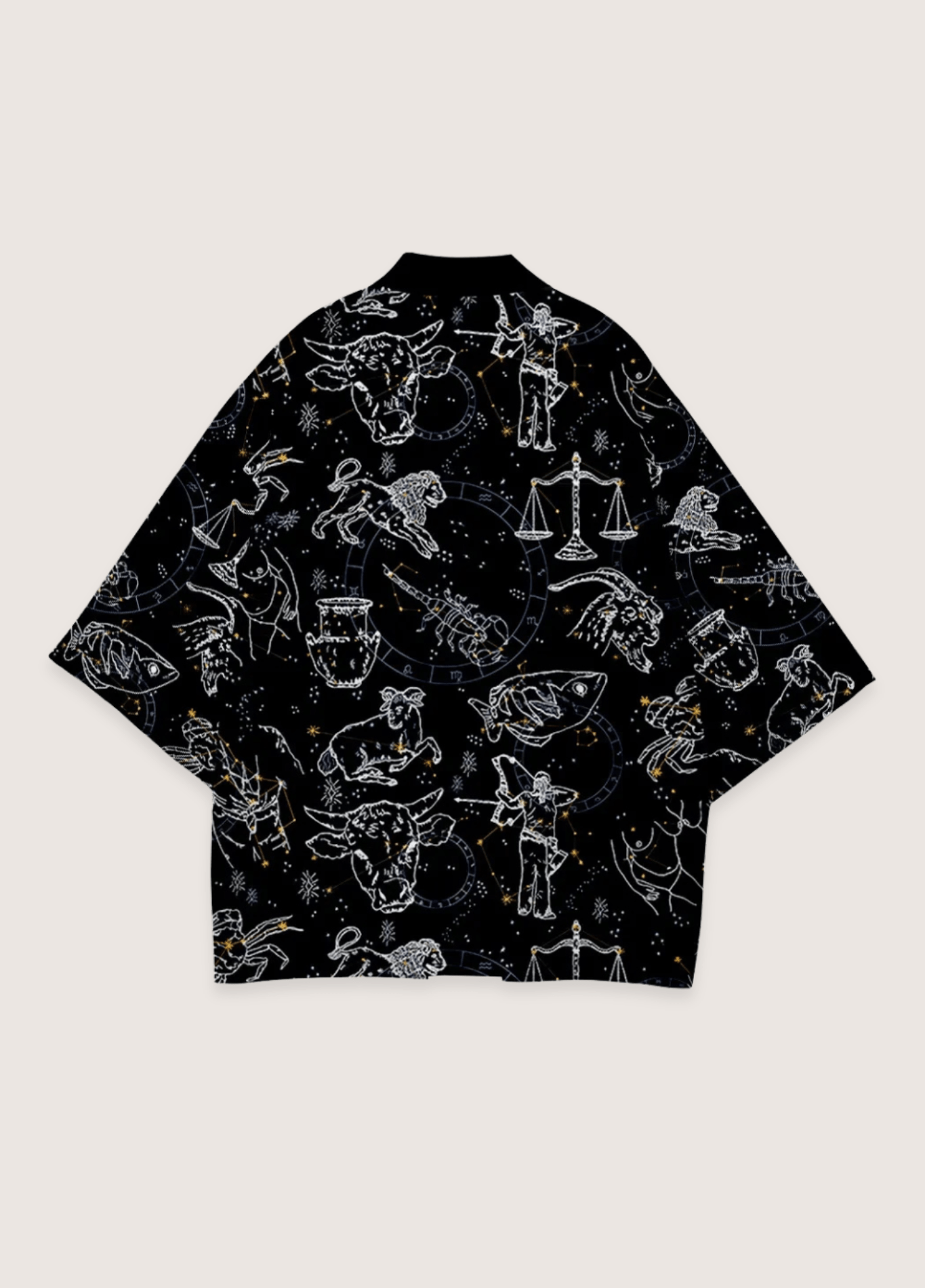 Kimono Japonais Unisexe en Polyester | Élégant Oversize avec Design Astronomique 0