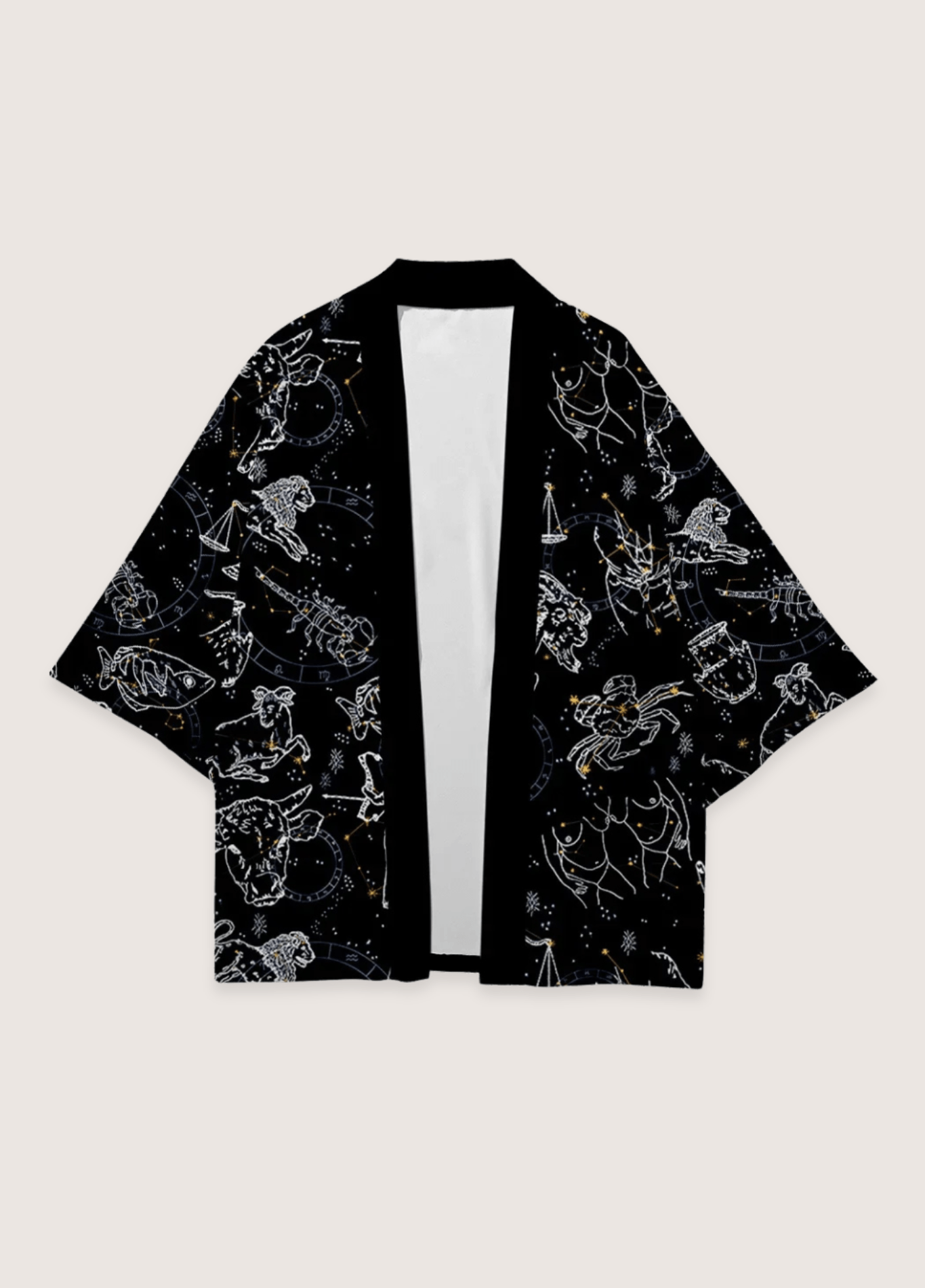 Kimono Japonais Unisexe en Polyester | Élégant Oversize avec Design Astronomique 1