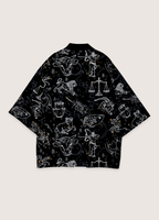 Kimono Japonais Unisexe en Polyester | Élégant et Confortable Style Haori 0