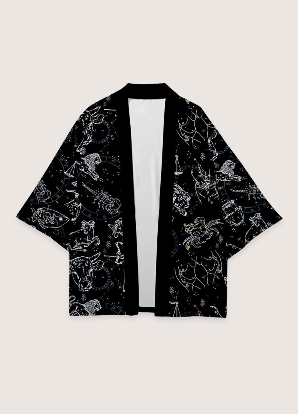 Kimono Japonais Unisexe en Polyester | Élégant et Confortable Style Haori 1