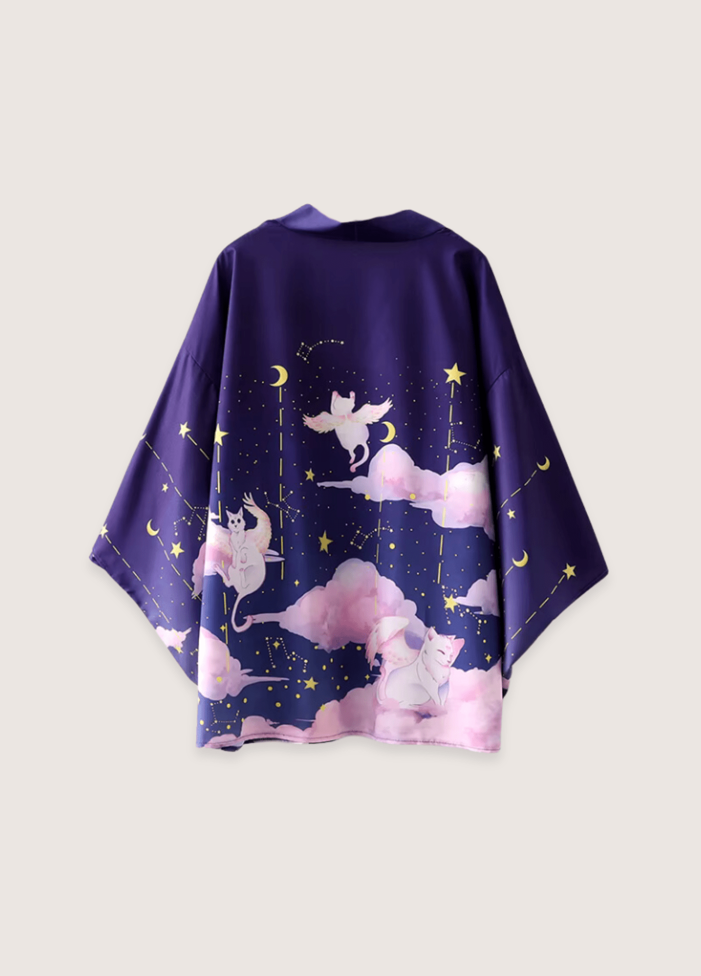 Kimono Japonais en Polyester | Élégant Design Unique avec Manches Amples 0