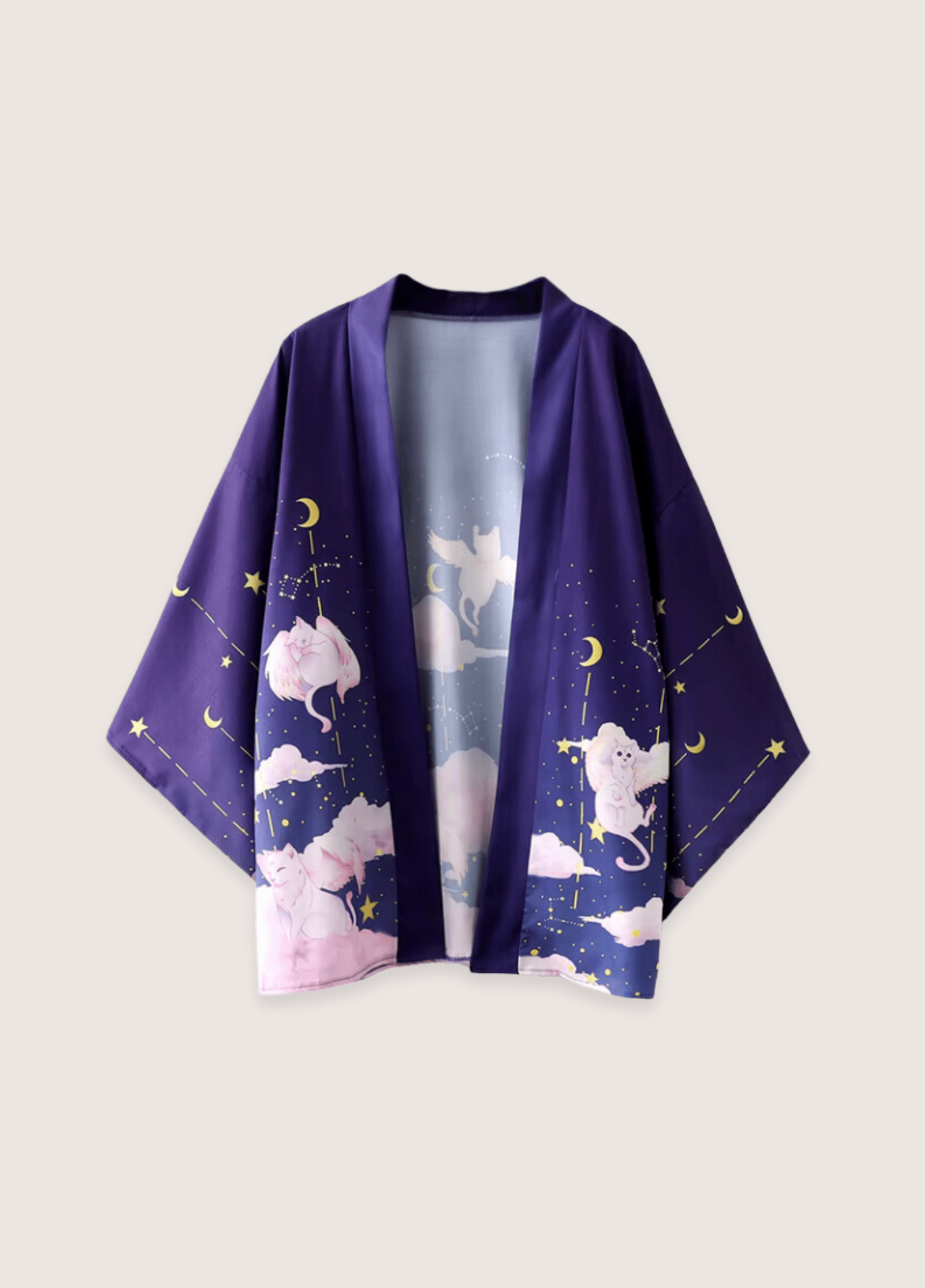 Kimono Japonais en Polyester | Élégant Design Unique avec Manches Amples 1
