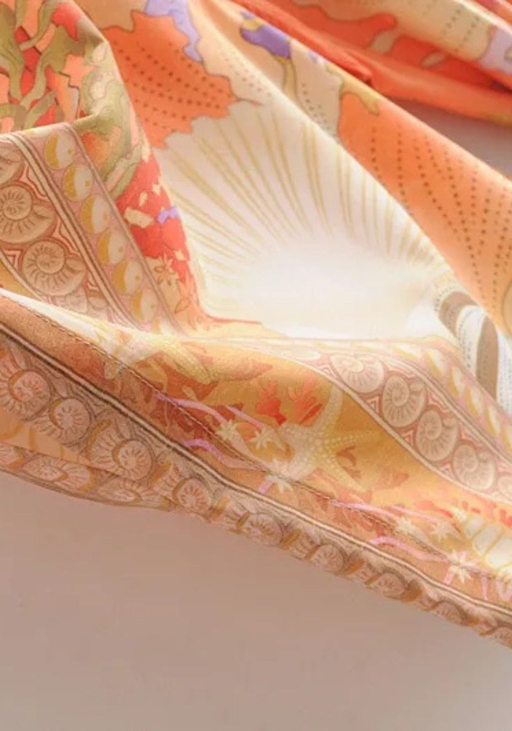 Kimono Long Femme en Polyester | Élégant Imprimé Sirène Bohème pour Été 7