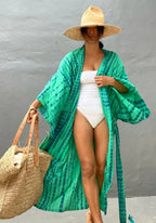 Kimono Long Femme en Polyester | Élégant et Bohème pour Plage d'Été 3