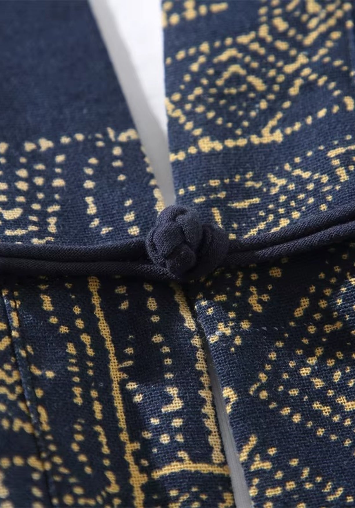 Kimono Unisexe Coton Lin Patchwork | Élégant Motif Géométrique Printemps Été 4