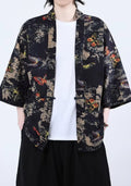 Kimono Unisexe en Coton Patchwork | Élégant Veste Japonaise à Motifs Papillons 0