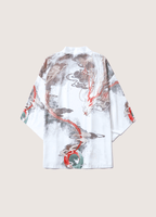Kimono Unisexe en Polyester | Élégant Kimono Japonais avec Design de Dragon 0