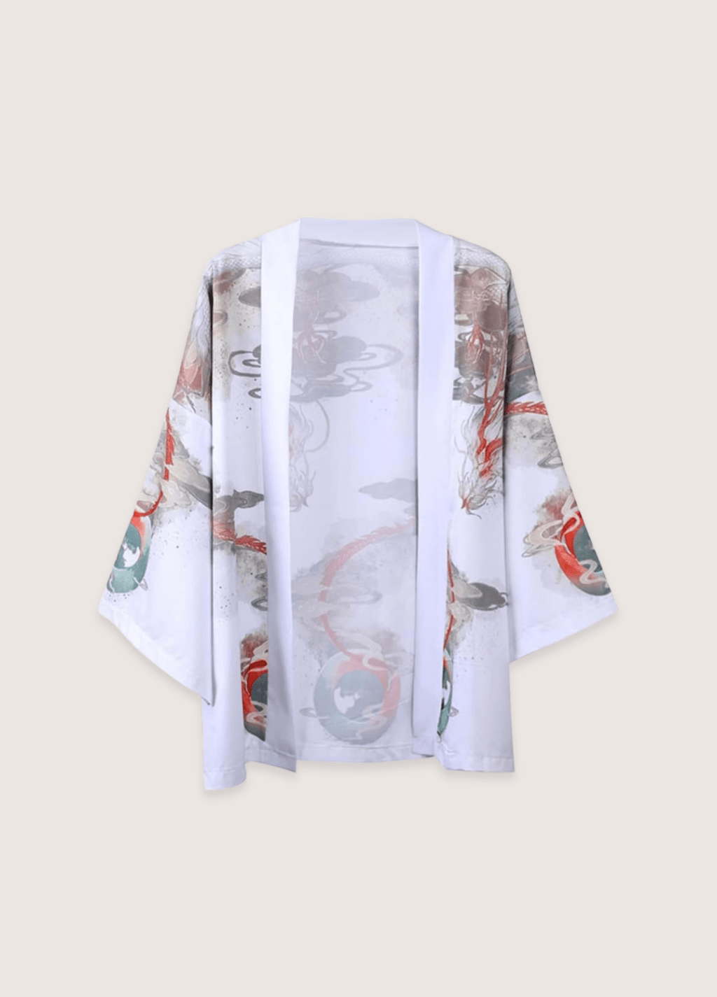 Kimono Unisexe en Polyester | Élégant Kimono Japonais avec Design de Dragon 1