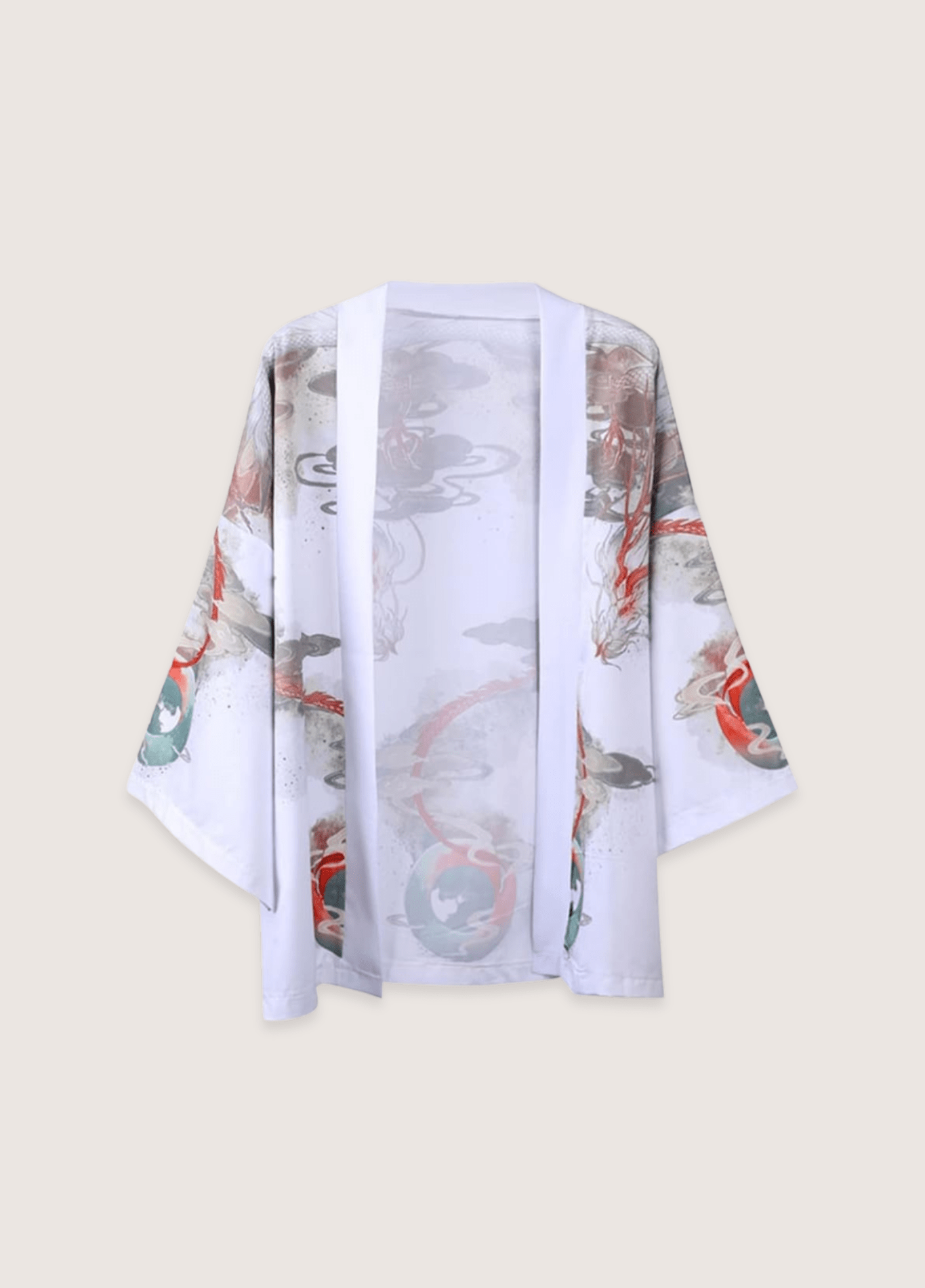 Kimono Unisexe en Polyester | Élégant Kimono Japonais avec Design de Dragon 1