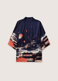 Kimono Unisexe en Polyester | Élégant Kimono Japonais avec Imprimé de Lanternes Nocturnes 0
