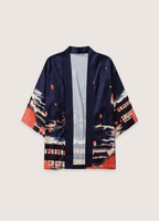 Kimono Unisexe en Polyester | Élégant Kimono Japonais avec Imprimé de Lanternes Nocturnes 1