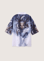 Kimono Unisexe en Polyester | Élégant Kimono Japonais avec Motif de Dragon et Nuages 0
