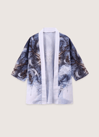 Kimono Unisexe en Polyester | Élégant Kimono Japonais avec Motif de Dragon et Nuages 1