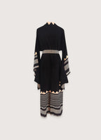 Kimono Unisexe en Tissu Noir | Élégant Vêtement Japonais Traditionnel 4