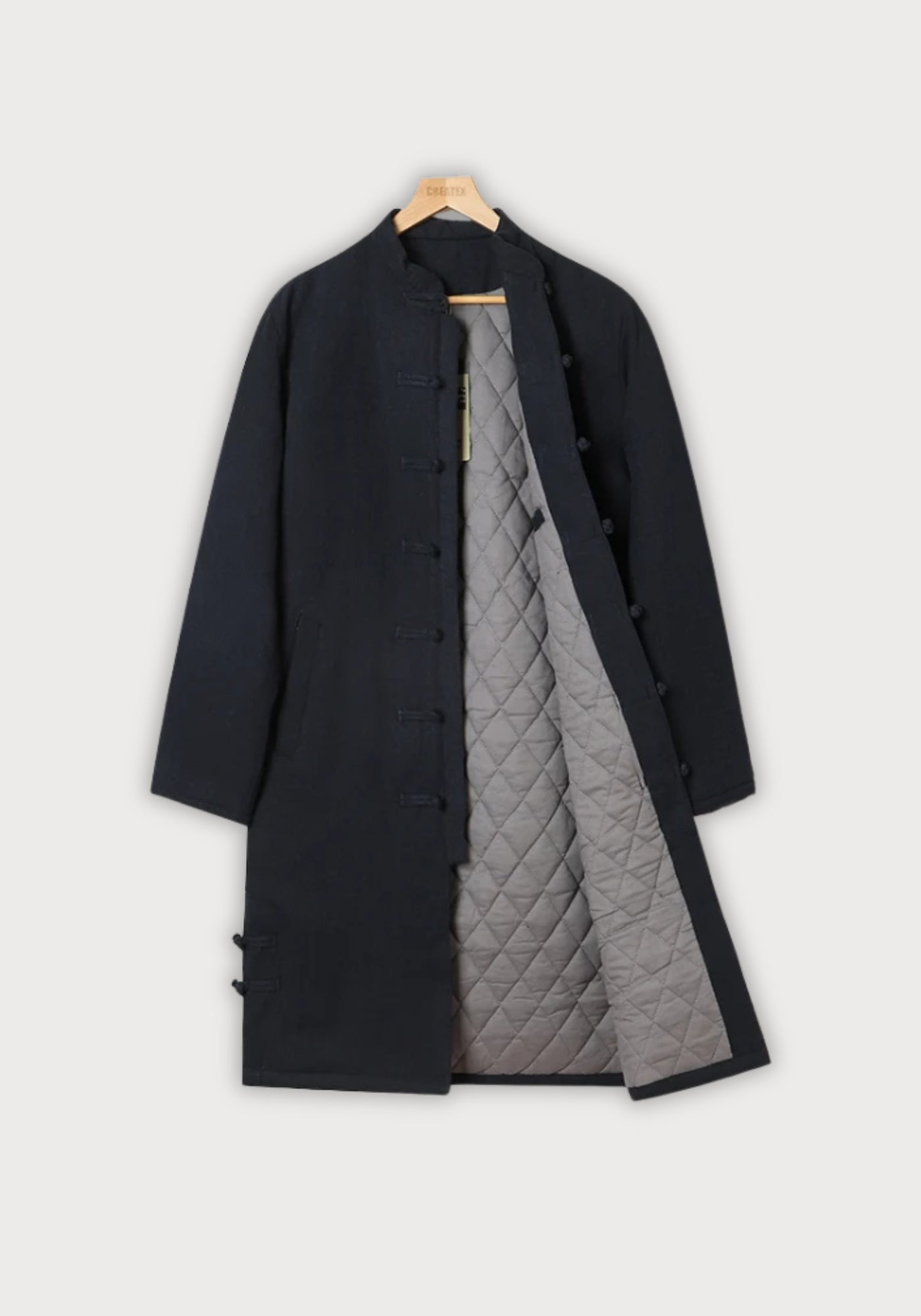 Manteau Unisexe en Coton et Lin | Élégant Long Kimono d'Hiver | Pratique et Confortable 0