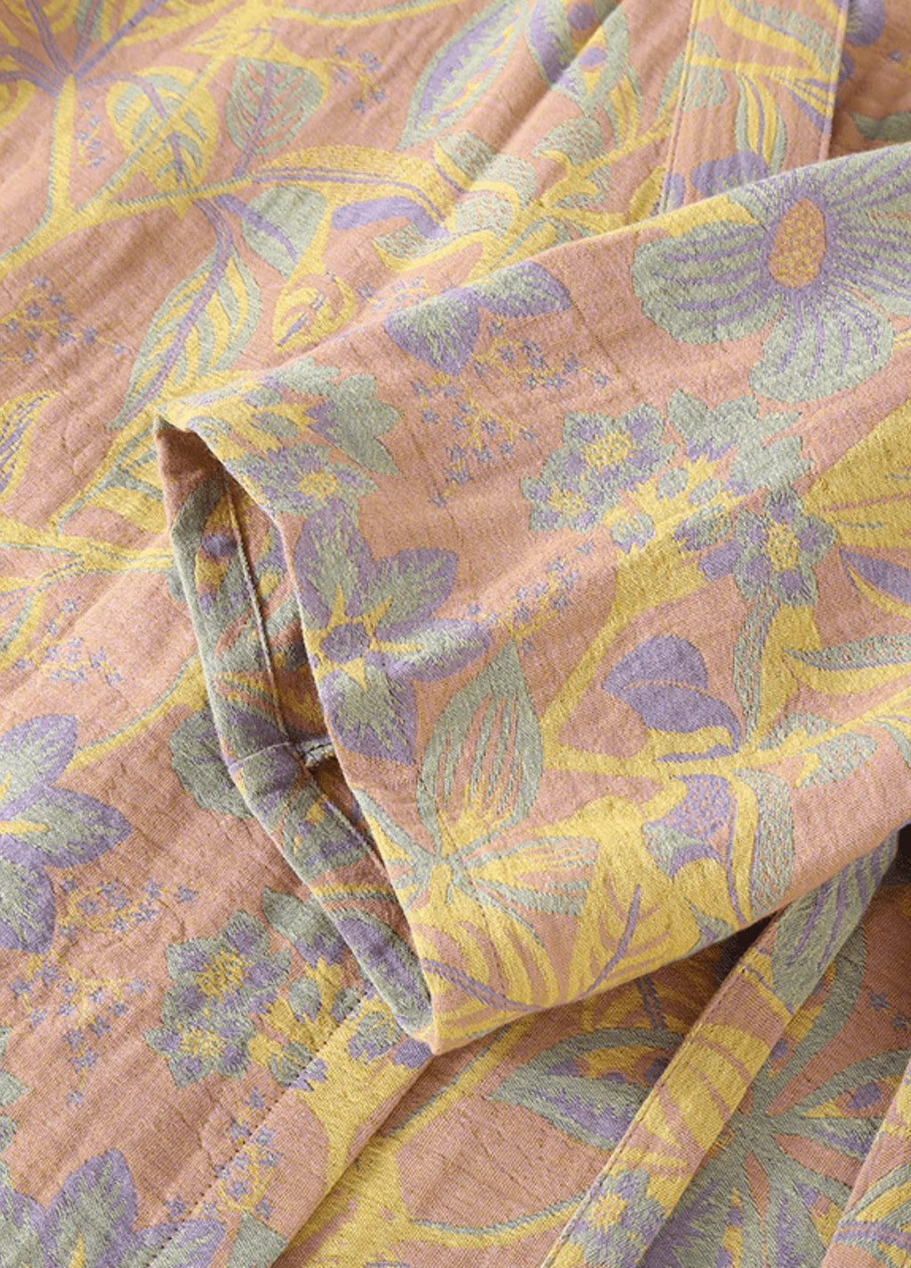 Peignoir Femme Coton Floral | Élégant Kimono de Bain Confortable 1