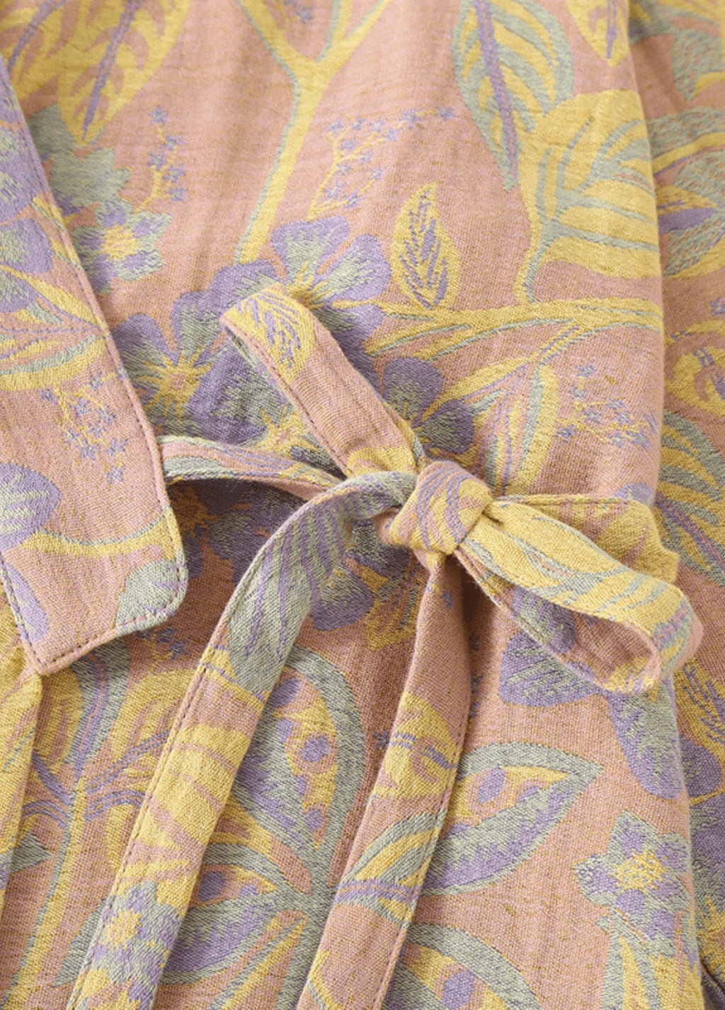 Peignoir Femme Coton Floral | Élégant Kimono de Bain Confortable 2