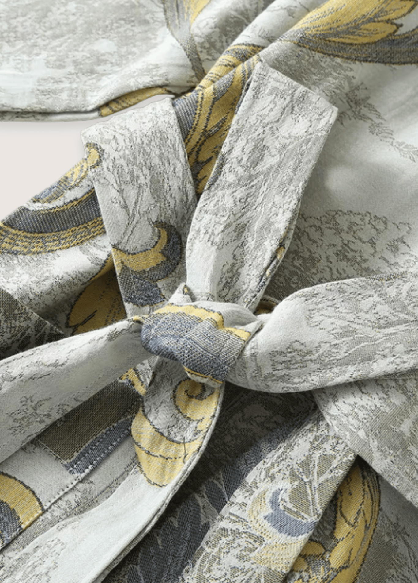 Peignoir Femme En Coton | Élégant Kimono Long Ukiyo-e Avec Ceinture 1