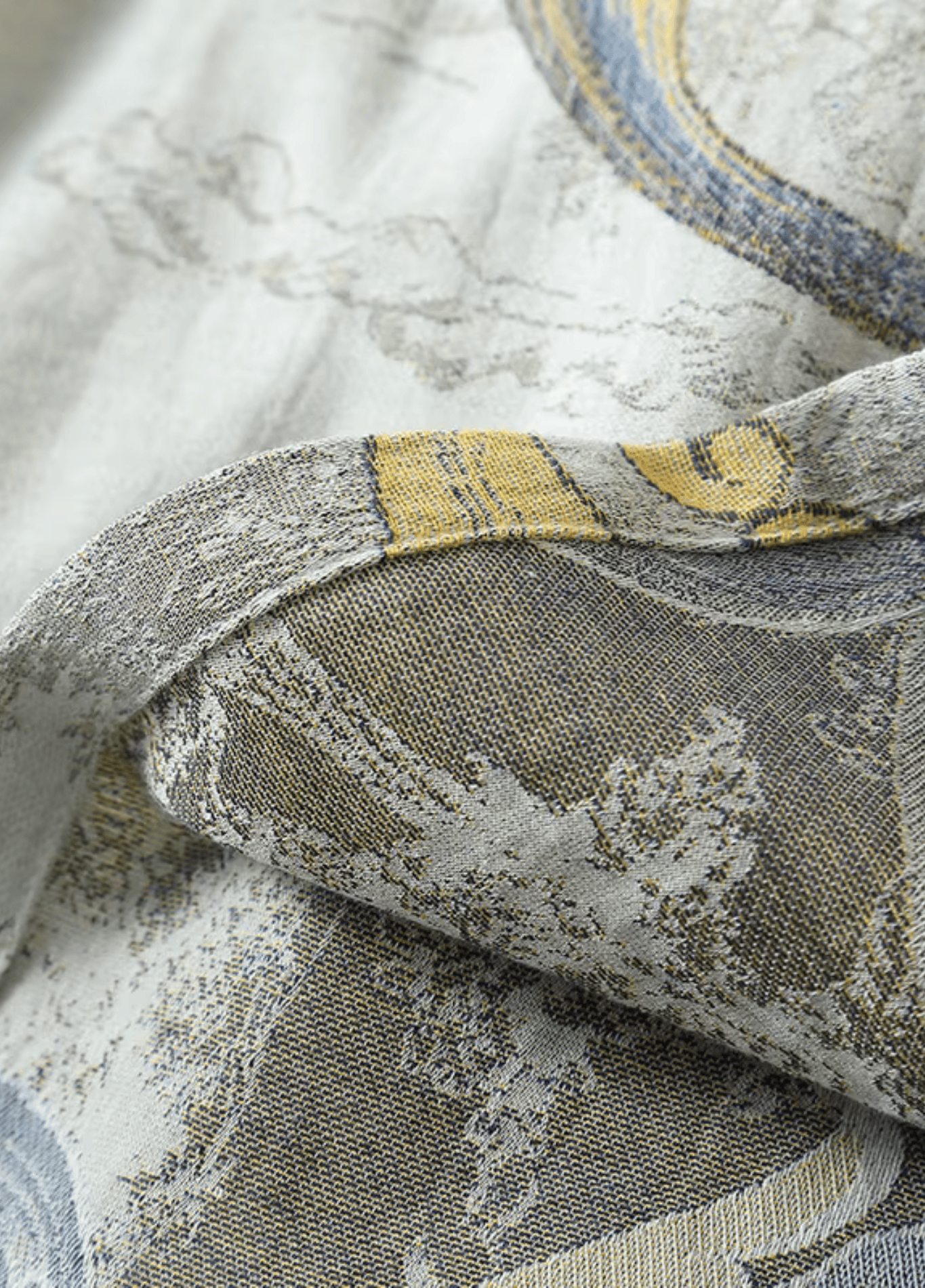 Peignoir Femme En Coton | Élégant Kimono Long Ukiyo-e Avec Ceinture 4