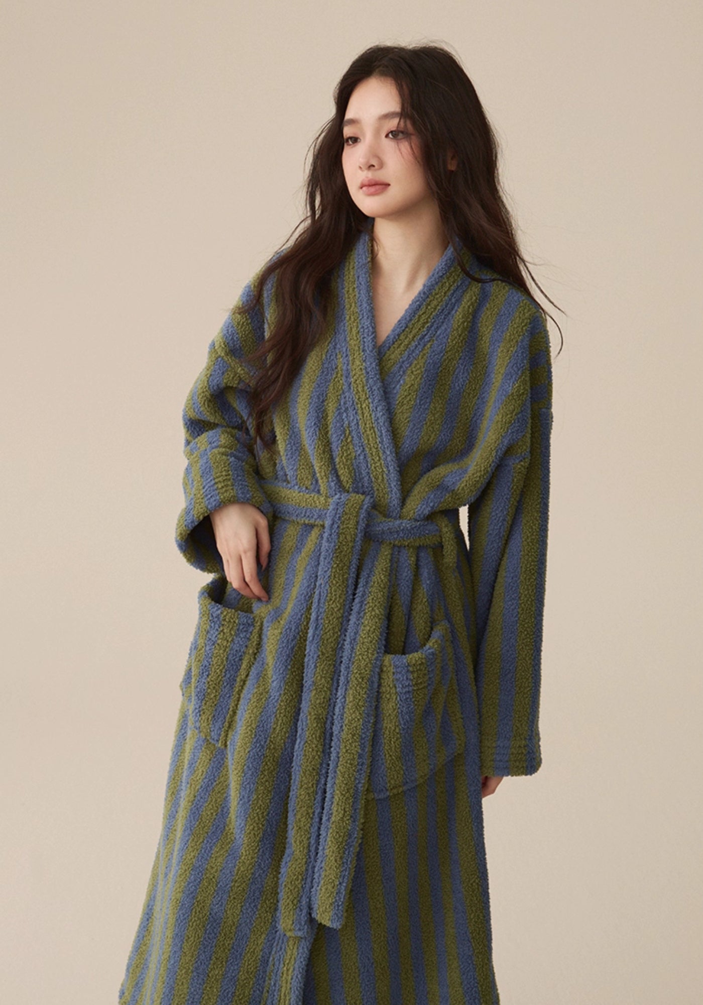 Peignoir Femme Polaire | Long Kimono Doux et Confortable Hiver 3